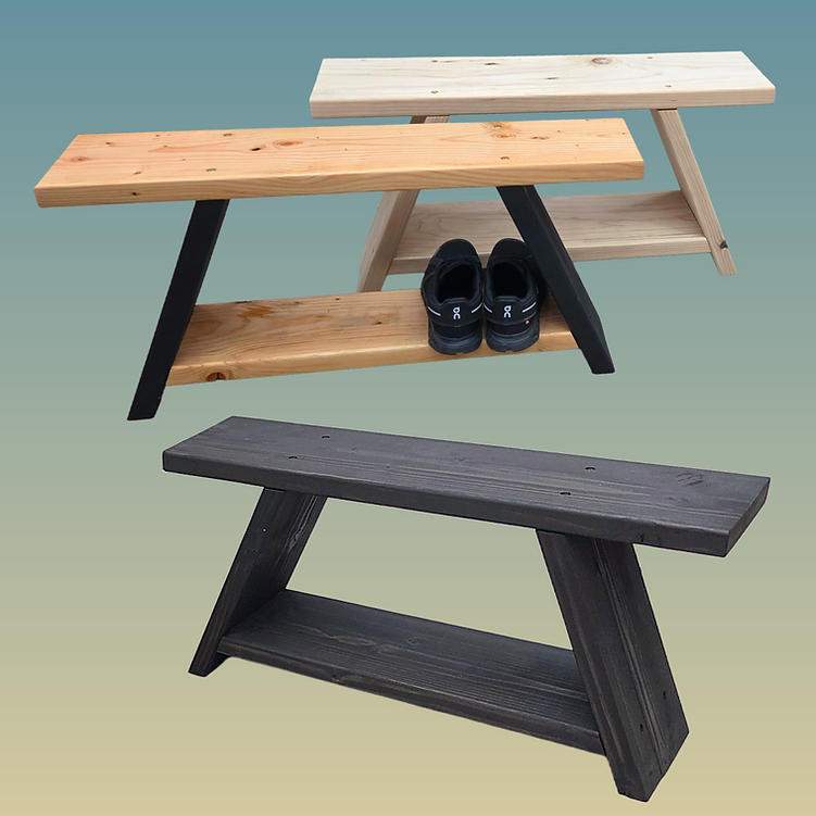 Handcrafted Wooden Small Bench